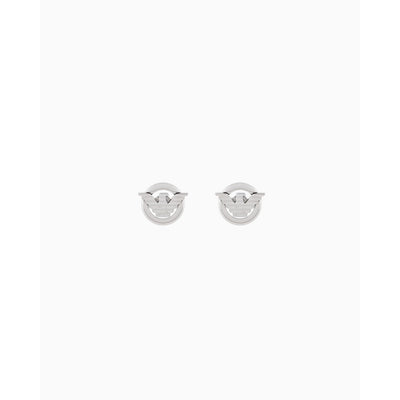 Emporio Armani EGS3238040 Stainless Steel Logo Stud Earrings