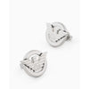 Emporio Armani EGS3238040 Stainless Steel Logo Stud Earrings