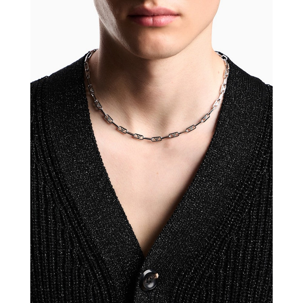 Emporio Armani EGS3248040 Twisted-Link Chain Necklace