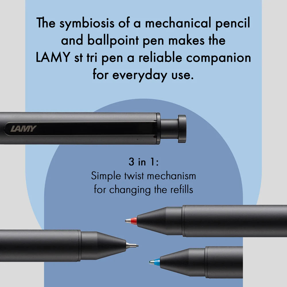 LAMY St Tri Pen Multisystem Pens black