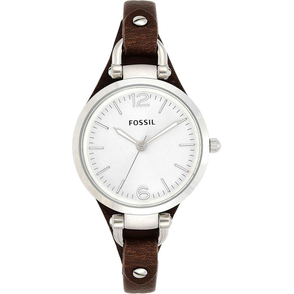 Fossil Georgia Brown Leather Ladies Watch ES3060