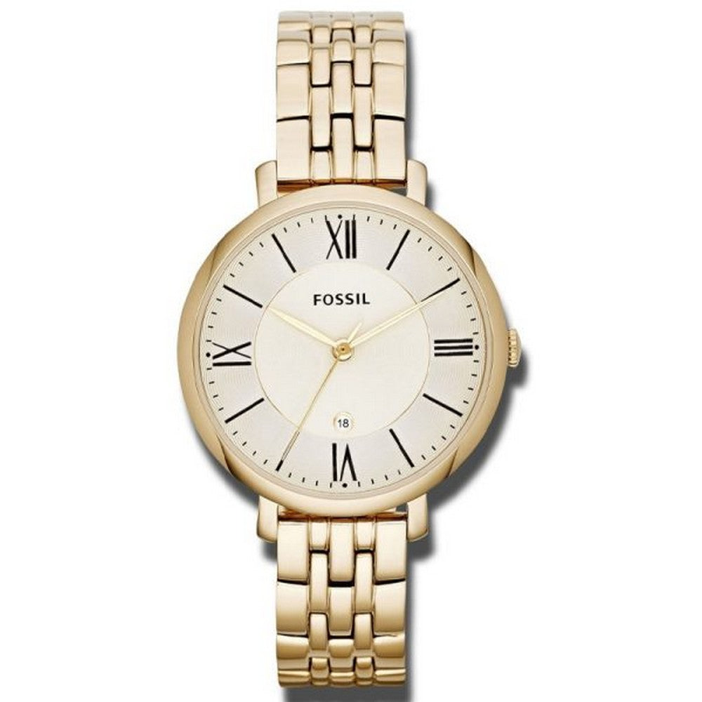 Fossil ES3434 Gold Dial Analog Quartz Women's Watch