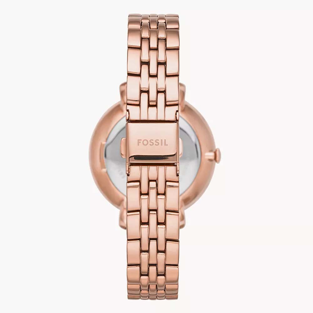 Fossil ES3546 Jacqueline Three-Hand Rose Gold-Tone Stainless Steel Watch