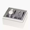 Fossil ES4336SET Blane Three-Hand Stainless Steel Watch and Jewelry Gift Set