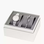 Fossil ES4336SET Blane Three-Hand Stainless Steel Watch and Jewelry Gift Set