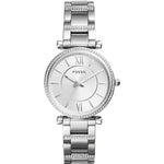 Fossil Carlie Women's Watch with Stainless Steel Bracelet or Genuine Leather Band Fossil