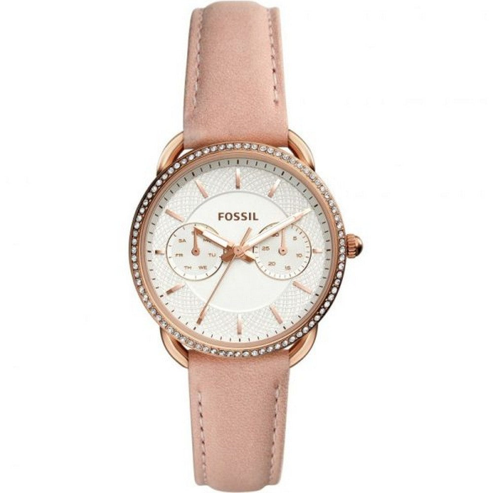 Fossil Tailor Multifunction Blush Leather Ladies Watch ES4393