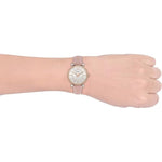 Fossil ES4484 Carlie Women's Watch with Stainless Steel Bracelet or Genuine Leather Band Fossil