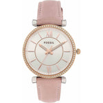 Fossil ES4484 Carlie Women's Watch with Stainless Steel Bracelet or Genuine Leather Band Fossil