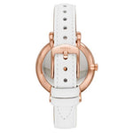 Fossil Jacqueline Three-Hand Date White Leather Watch ES4579 Fossil
