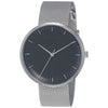 Fossil ES4610 women's watch with a sleek black dial and silver mesh strap, showcasing elegant design and functionality.