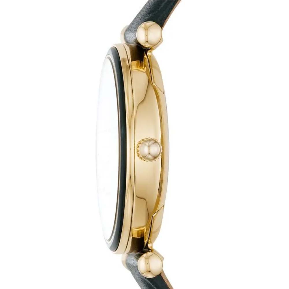 Fossil ES4654 Carlie Three-Hand Dark Green Leather Watch