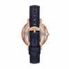 Fossil Jacqueline Three-Hand Navy Leather Women's Watch ES4673 Fossil