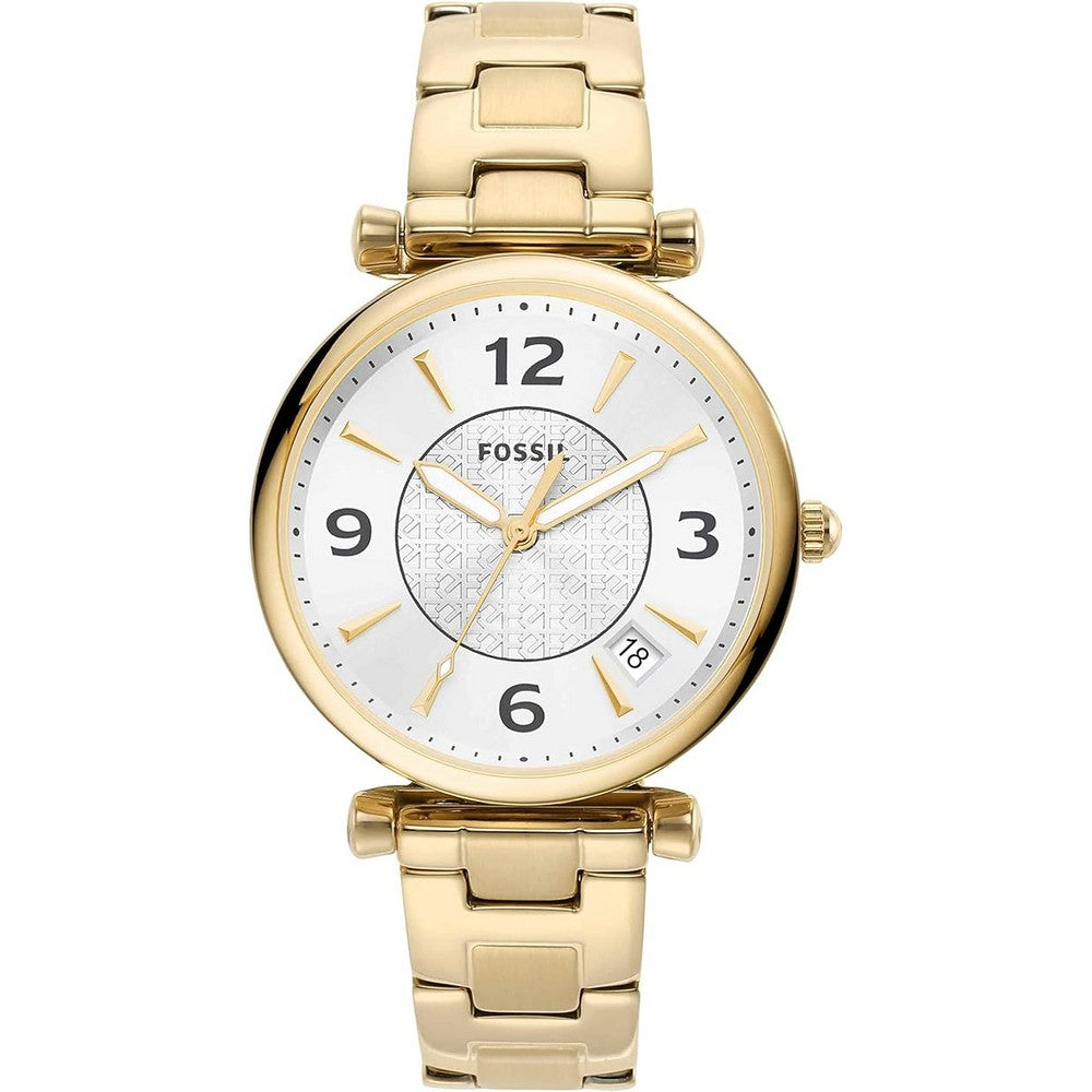 Fossil  ES5159 Carlie Women's Watch with Stainless Steel Bracelet or Genuine Leather Band