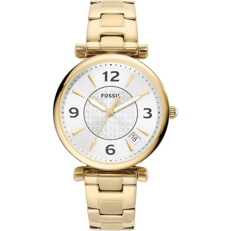 Fossil  ES5159 Carlie Women's Watch with Stainless Steel Bracelet or Genuine Leather Band Fossil