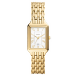 FOSSIL ES5220 Raquel Three-Hand Date Gold-Tone Stainless Steel Watch