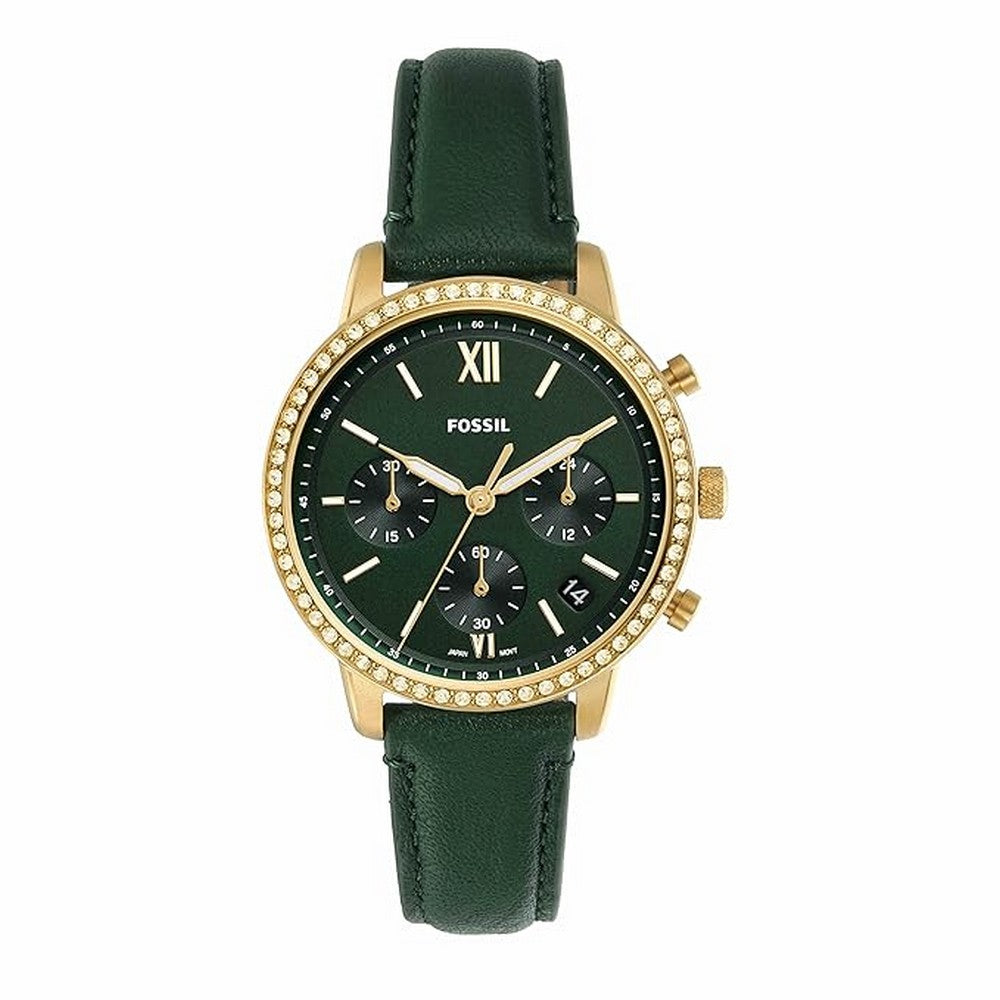 Fossil  ES5239 Neutra Analog Green Dial Women's Watch ES5239