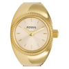 FOSSIL ES5246 Gold Dial 22MM Two-Hand Women's Watch Ring