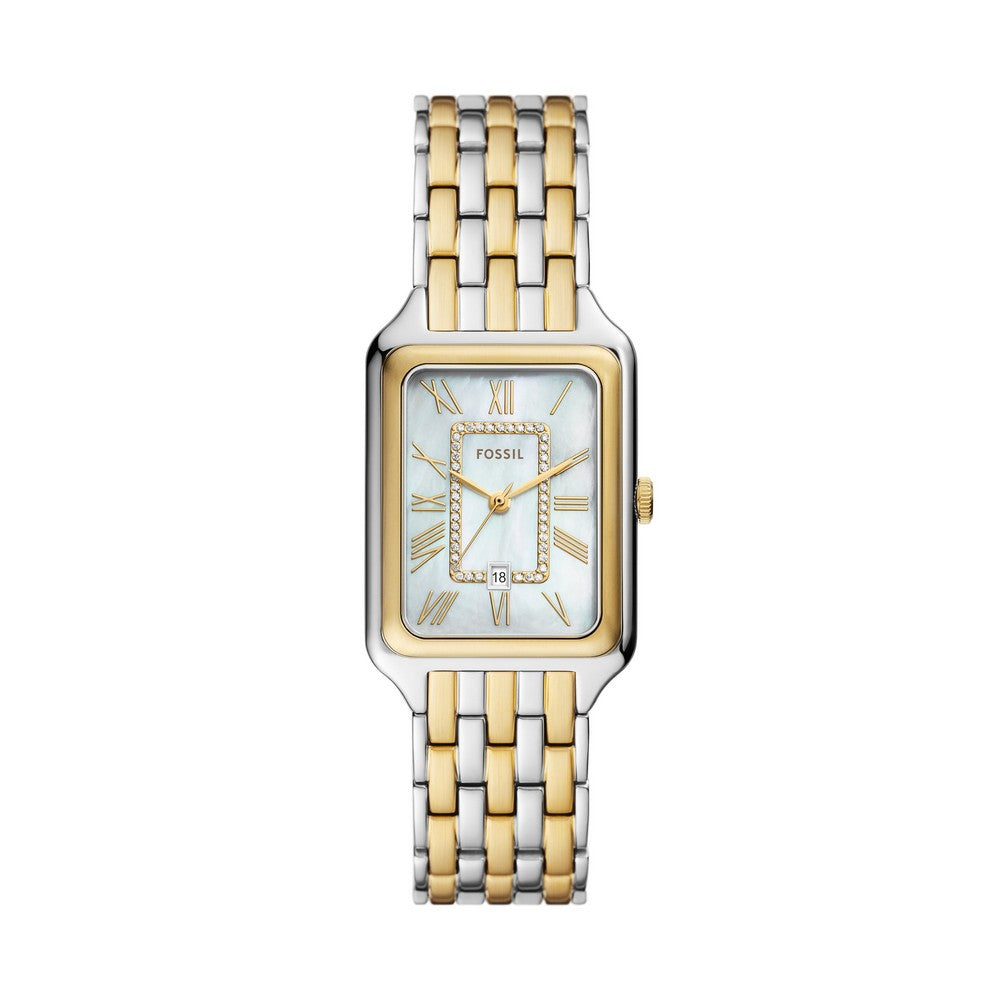 Fossil ES5305 Raquel Three-Hand Date Two-Tone Stainless Steel Watch