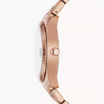 Fossil ES5324 Scarlette Three-Hand Date Rose Gold-Tone Stainless Steel Watch