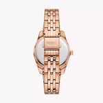 Fossil ES5324 Scarlette Three-Hand Date Rose Gold-Tone Stainless Steel Watch