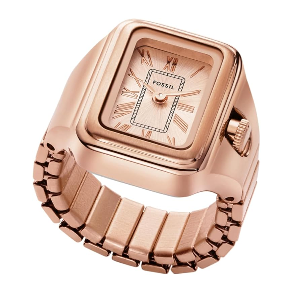 FOSSIL ES5345 Quartz Stainless Steel Two-Hand Women's Watch Ring