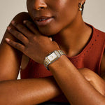 FOSSIL ES5368 Raquel Three-Hand Date Two-Tone Stainless Steel Watch