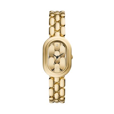Fossil ES5380 Analogue Quartz Bracelet Gold Stainless Steel Women's Watch