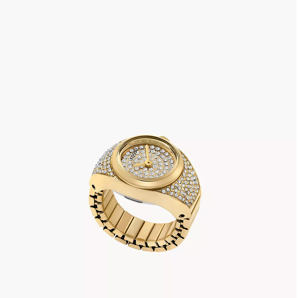FOSSIL ES5392 Watch Ring Two-Hand Gold-Tone Stainless Steel