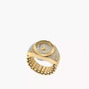 FOSSIL ES5392 Watch Ring Two-Hand Gold-Tone Stainless Steel