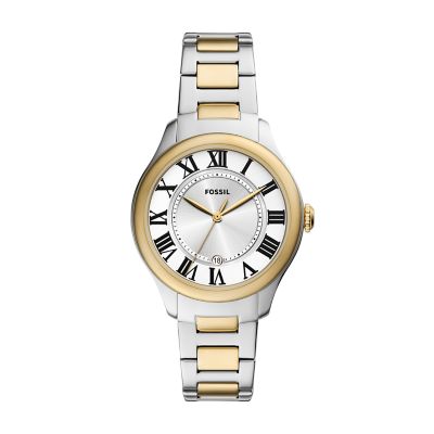 Fossil ES5396 Analogue Quartz Bracelet Two-Tone Stainless Steel Women's Watch