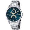 FESTINA F16822/1 White Dial Analogue Display and Silver Stainless Steel Men's Bracelet Watch Festina