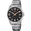 FESTINA F16981/3  Analogue Quartz Classic Black Dial Stainless Steel Strap Men's Watch Festina