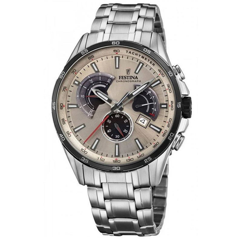 FESTINA F20200/2 Chronograph Quartz Watch with Stainless Steel Strap Men's Watch Festina