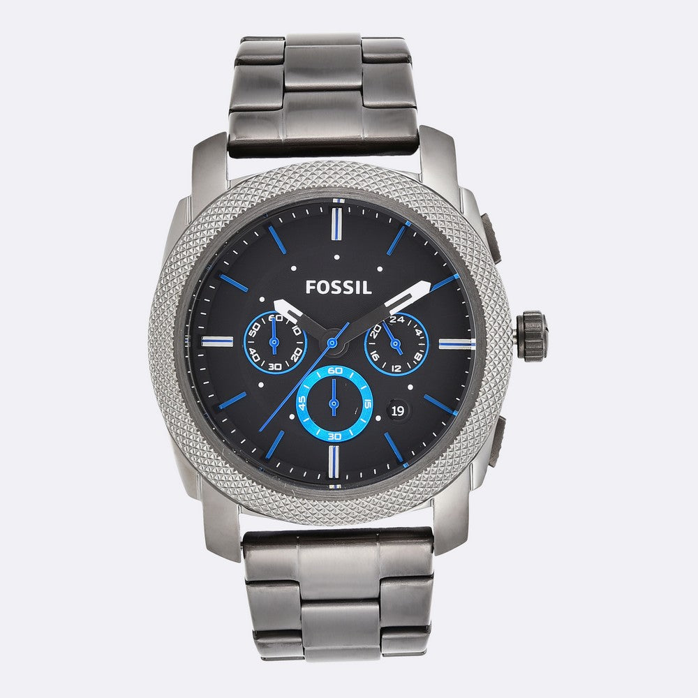 Fossil FS4931 Machine Chronograph Smoke Stainless Steel Watch