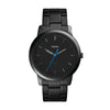 Fossil FS5308 Minimalist Slim Three-Hand Black Stainless Steel Watch