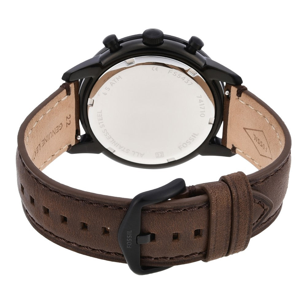 Fossil FS5437 Townsman Chronograph Brown Leather Watch