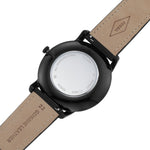 Fossil FS5447 Minimalist Two-Hand Black Leather Watch