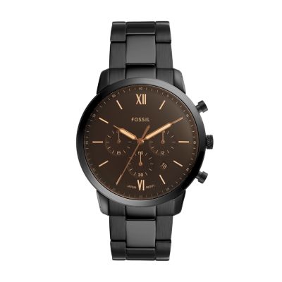 Fossil FS5525 Chronograph Quartz Bracelet Black Stainless Steel Men's Watch