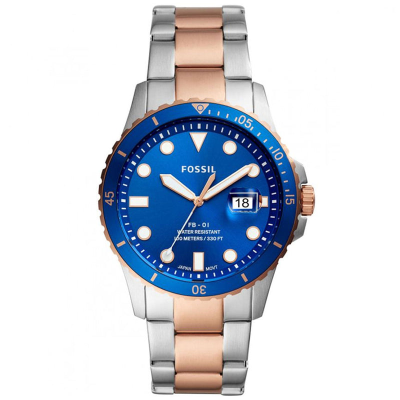 Fossil Three-Hand Date Two-Tone Stainless Steel Watch FS5654 Fossil