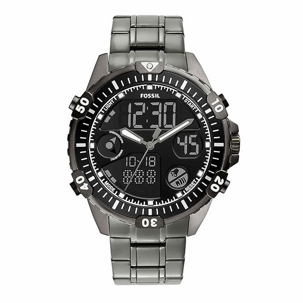 Fossil FS5782 Garrett Analog-Digital Black Dial Men's Watch-FS5782