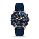 Fossil Garrett Analog Digital Navy Silicone Watch FS5783 Fossil