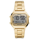 Fossil Retro Digital Gold Tone Stainless Steel Watch FS5843 Fossil