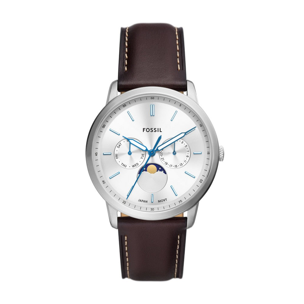 Fossil FS5905 Neutra Moonphase Multifunction Brown Leather Watch