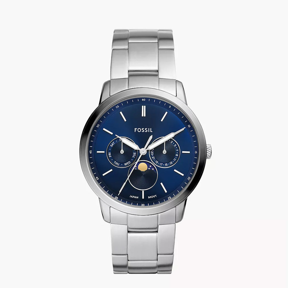 Fossil  FS5907 Neutra Moonphase Multifunction Stainless Steel Watch