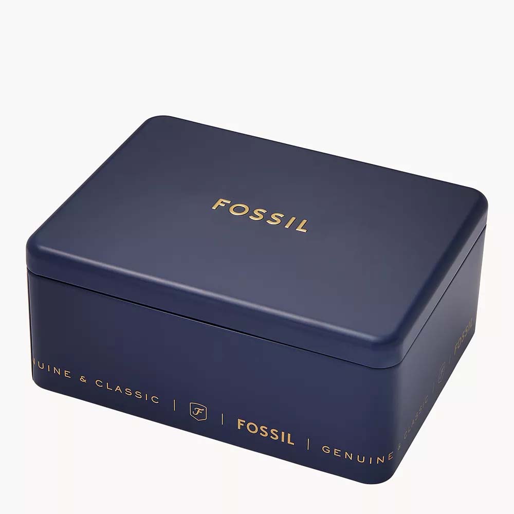 Fossil FS6020SET Neutra Chronograph Stainless Steel Mesh Watch and Bracelet Box Set