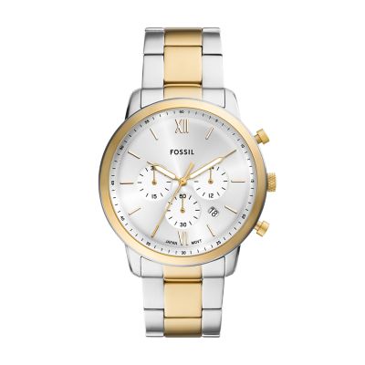 Fossil FS6112 Chronograph Quartz Bracelet Two-Tone Stainless Steel Men's Watch