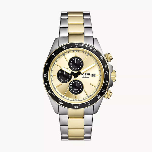 Fossil FS6126 Autocross Multifunction Two-Tone Stainless Steel Watch