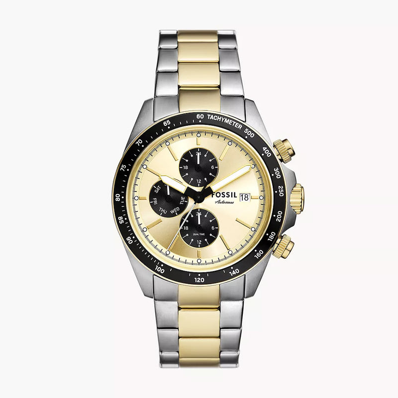 Fossil FS6126 Autocross Multifunction Two-Tone Stainless Steel Watch