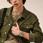 Fossil FS6126 Autocross Multifunction Two-Tone Stainless Steel Watch